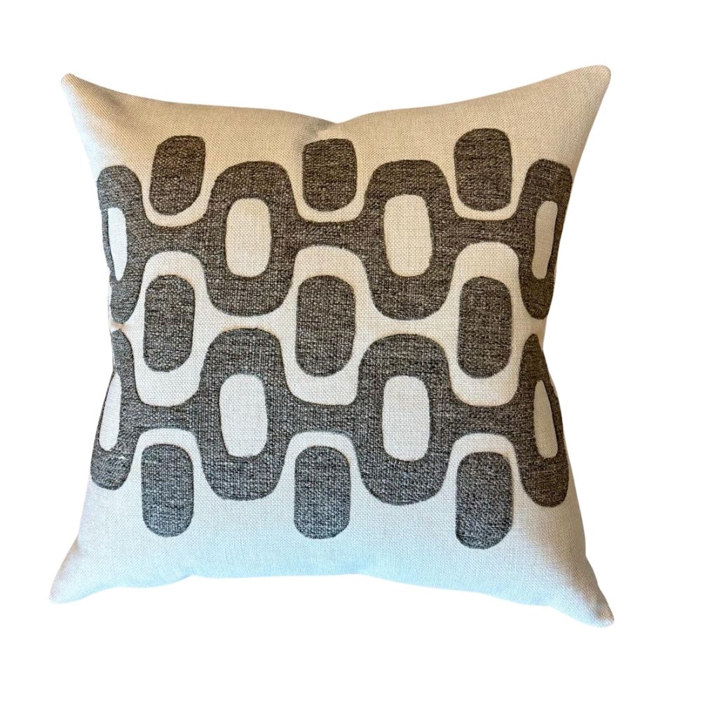IPANEMA PILLOW 24 X 24 / ASH / HORIZONTAL