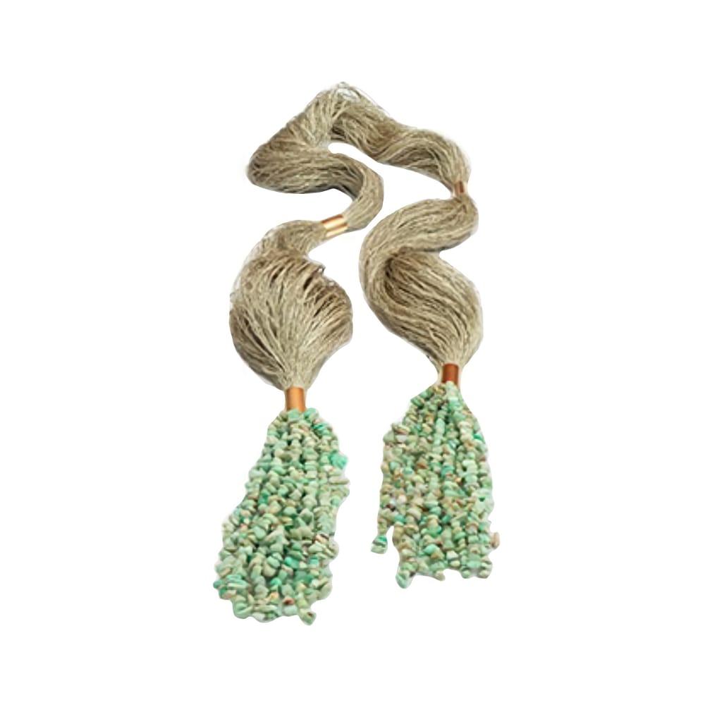 CRISTOPAZIO ACQUA NECKLACE / CANE SILK STRAW /
