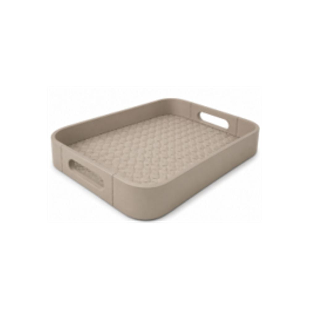 LEATHER TRESSE TRAY / KAKHI