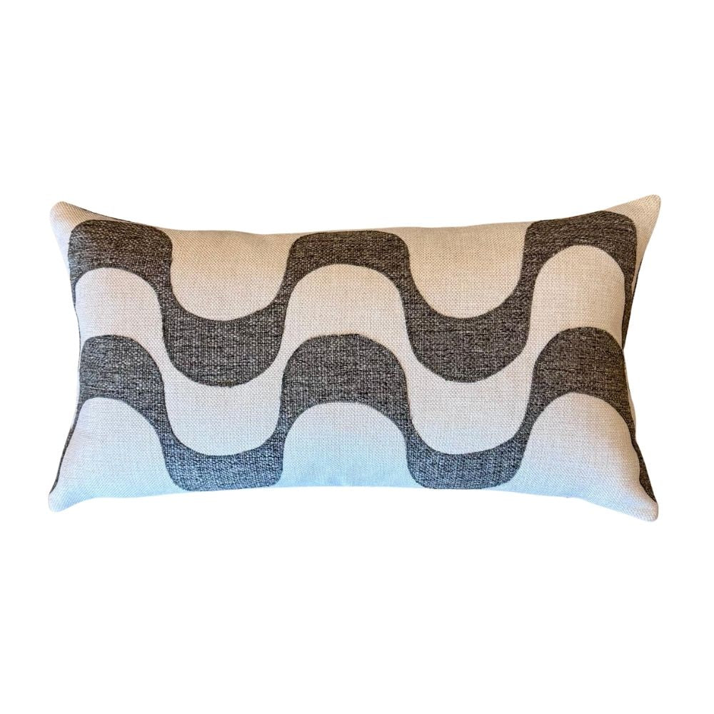 COPACABANA PILLOW 26 X 14 / ASH / HORIZONTAL