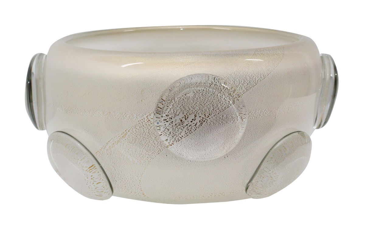 CATAPORA VIII CENTERPIECE / LARGE / QUARTZO PEROLA WITH GOLD