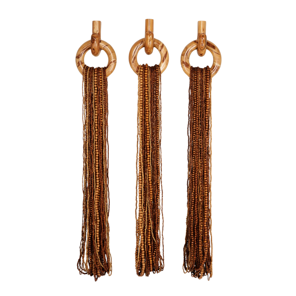 TECA WOOD BEADS NECKLACE