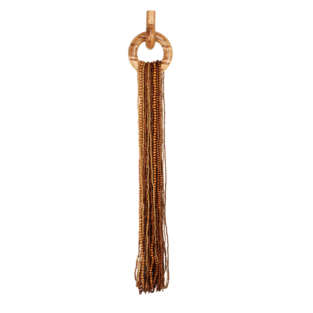TECA WOOD BEADS NECKLACE