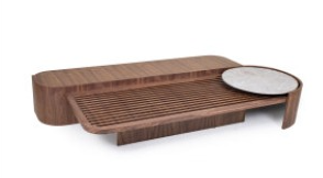 DECK COCKTAIL TABLE 68IN - TO ORDER / WOOD TOP / WOOD BASE