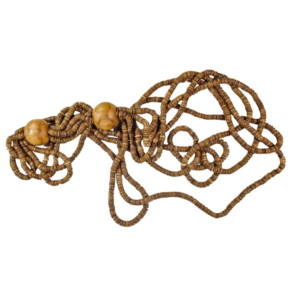 M5 - COCONUT TWO SPHERES NECKLACE
