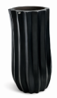 INDO CARVED SCALLOP PLANTER / LARGE / BLACK