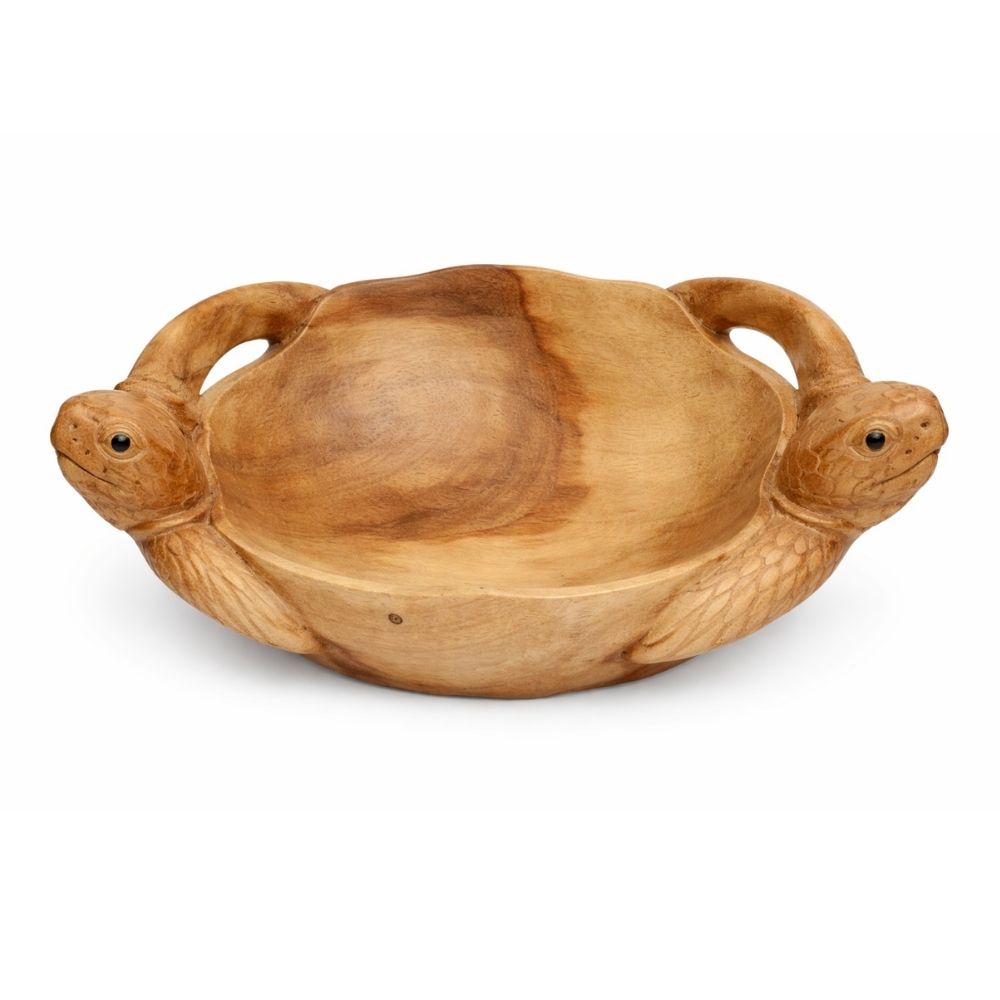 INDO - DOUBLE TURTLE BOWL