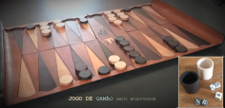 BACKGAMMON LEATHER GAME
