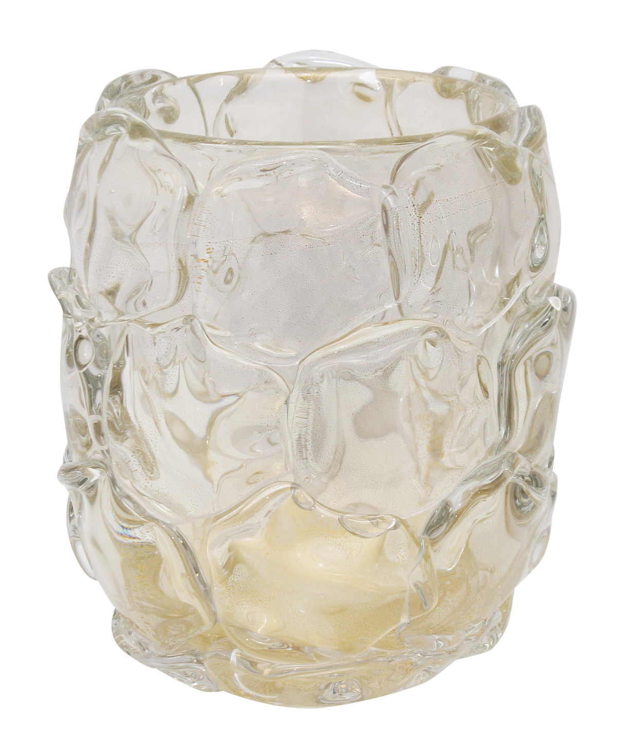 TURTLE VASE / MEDIUM / CRYSTAL WITH GOLD
