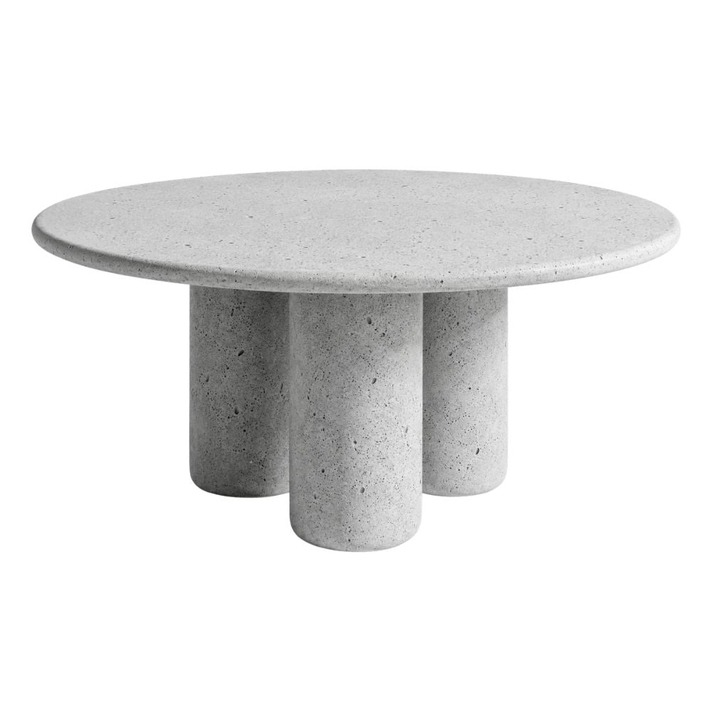 TRIO ROUND DINING TABLE / CONCRETE TOP AND BASE