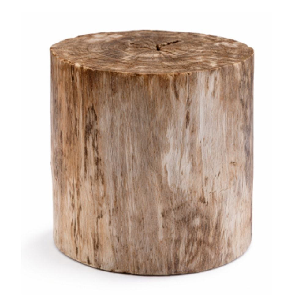 INDO HOLOW  STOOL / PETRIFIED WOOD / PETRIFIED WOOD LAMINATE