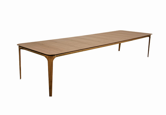 CASTRO DINING TABLE 120IN - TOP AND BASE  / WALNUT BASE / WALNUT TOP
