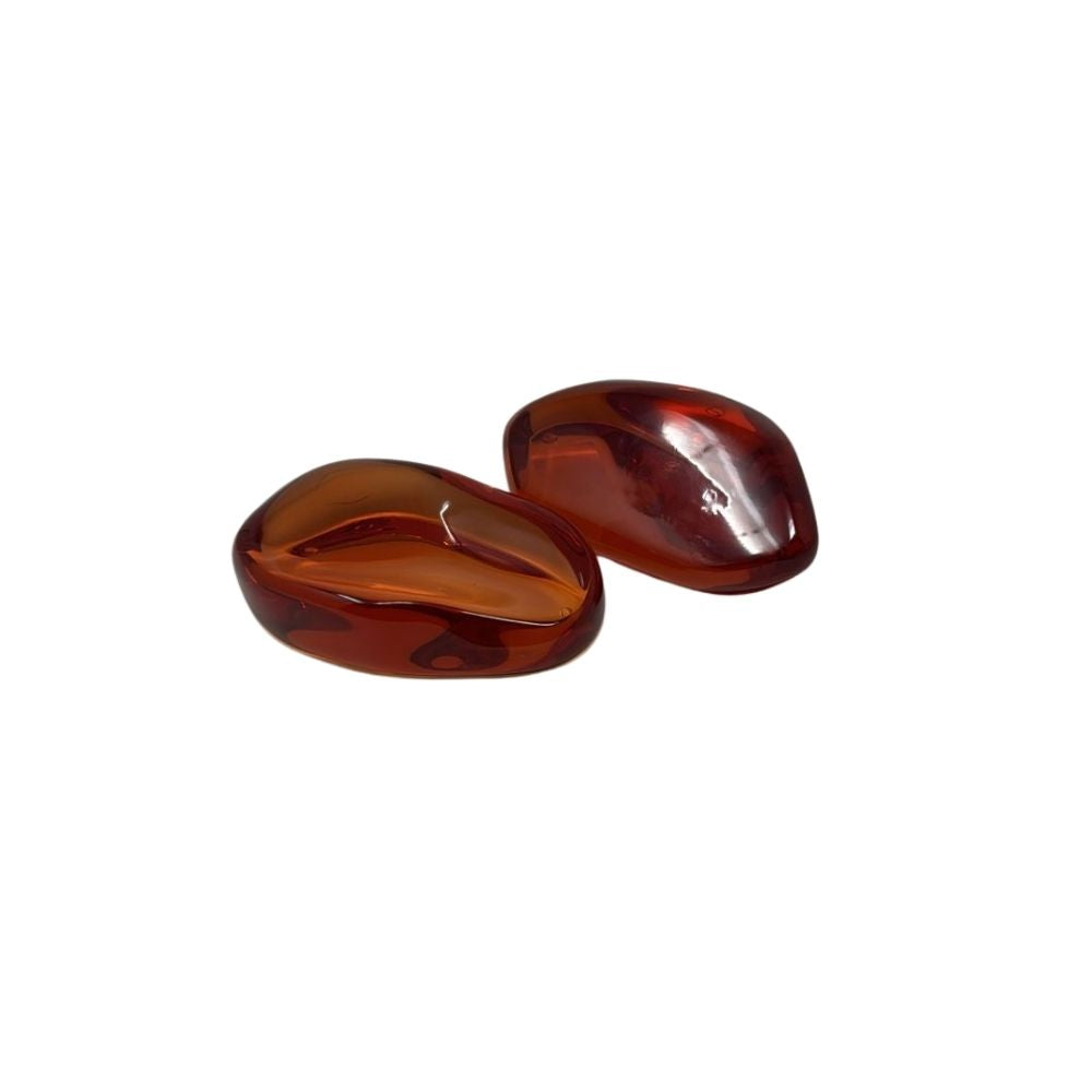 RESIN PEDRA PAPER WEIGH - SET OF 02