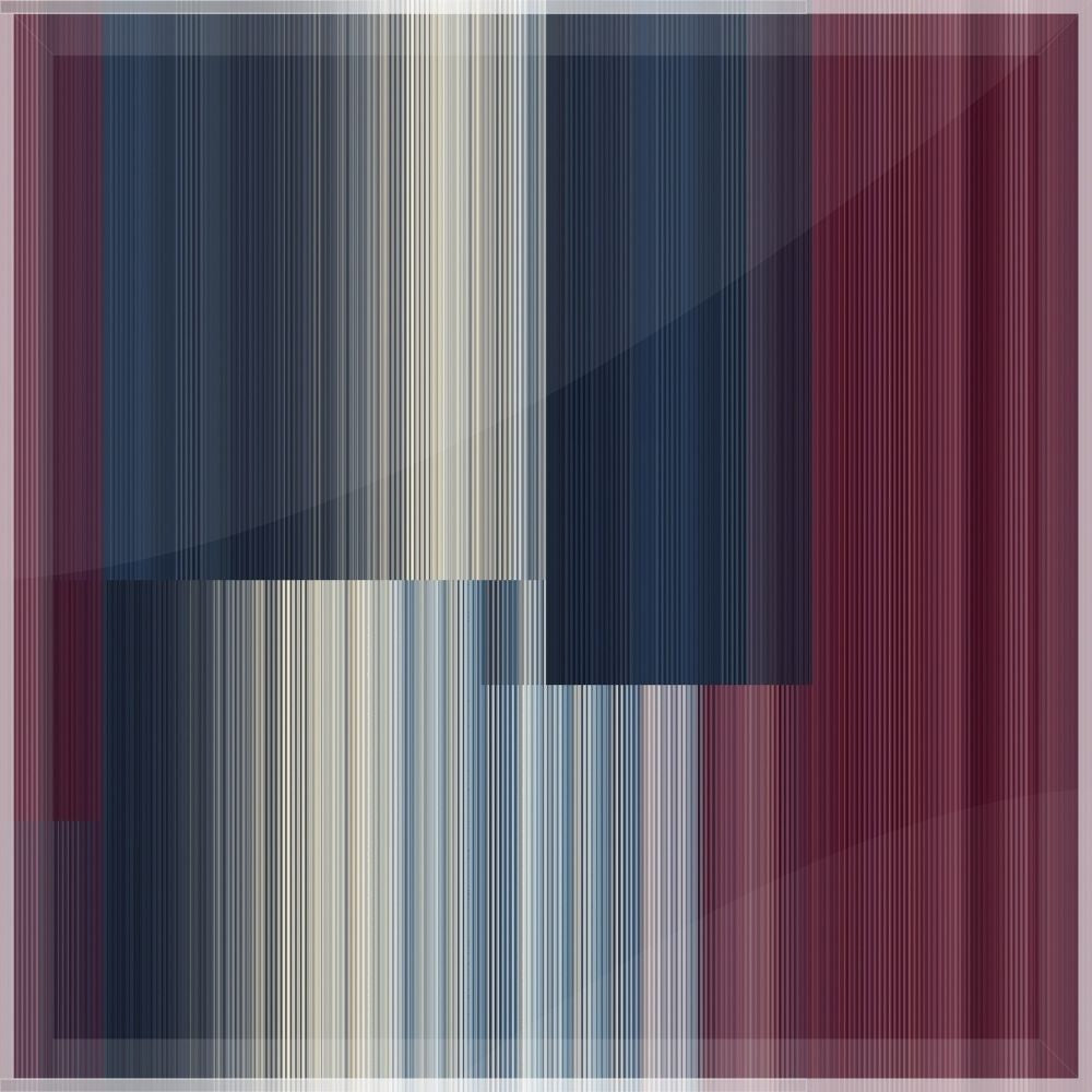 UNDERLINE 498E / BURGUNDY / NAVY / ACRYLIC BOX
