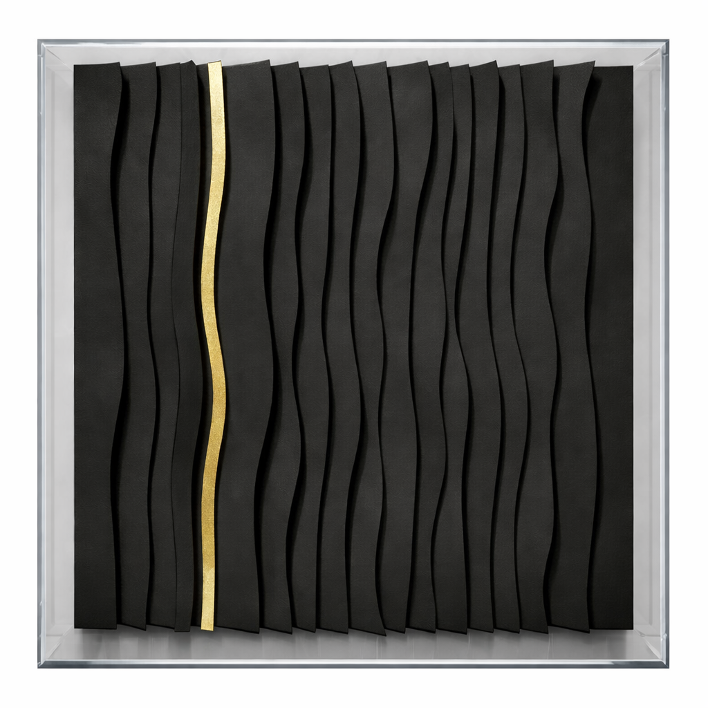 WAVES 019C - BLACK - ACRYLIC BOX