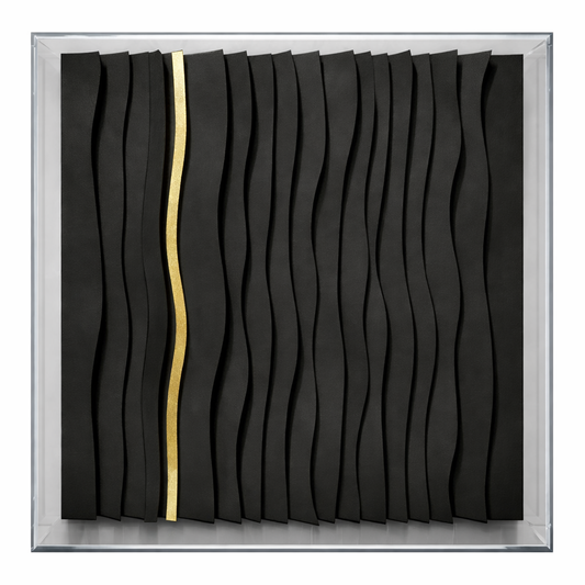 WAVES 019C - BLACK - ACRYLIC BOX