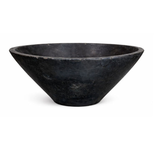 INDO - SUAR WOOD BOWL -  BLACK