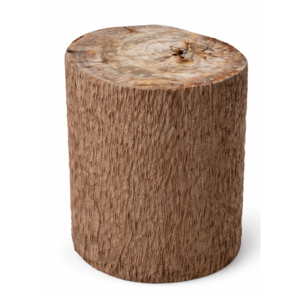 INDO PRIOR STOOL / PETRIFIED WOOD / BROWN