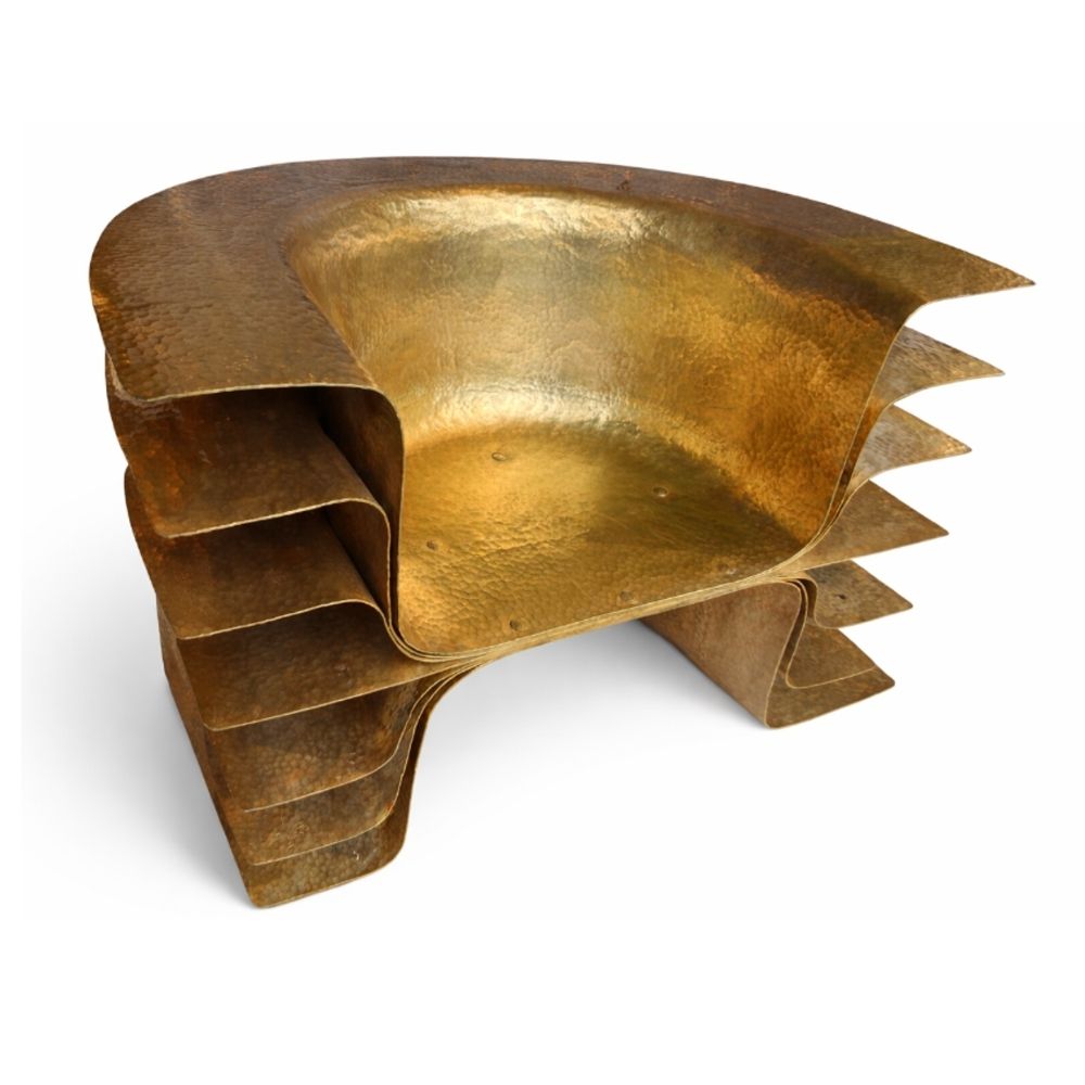 INDO - COPPER LOUNGE CHAIR