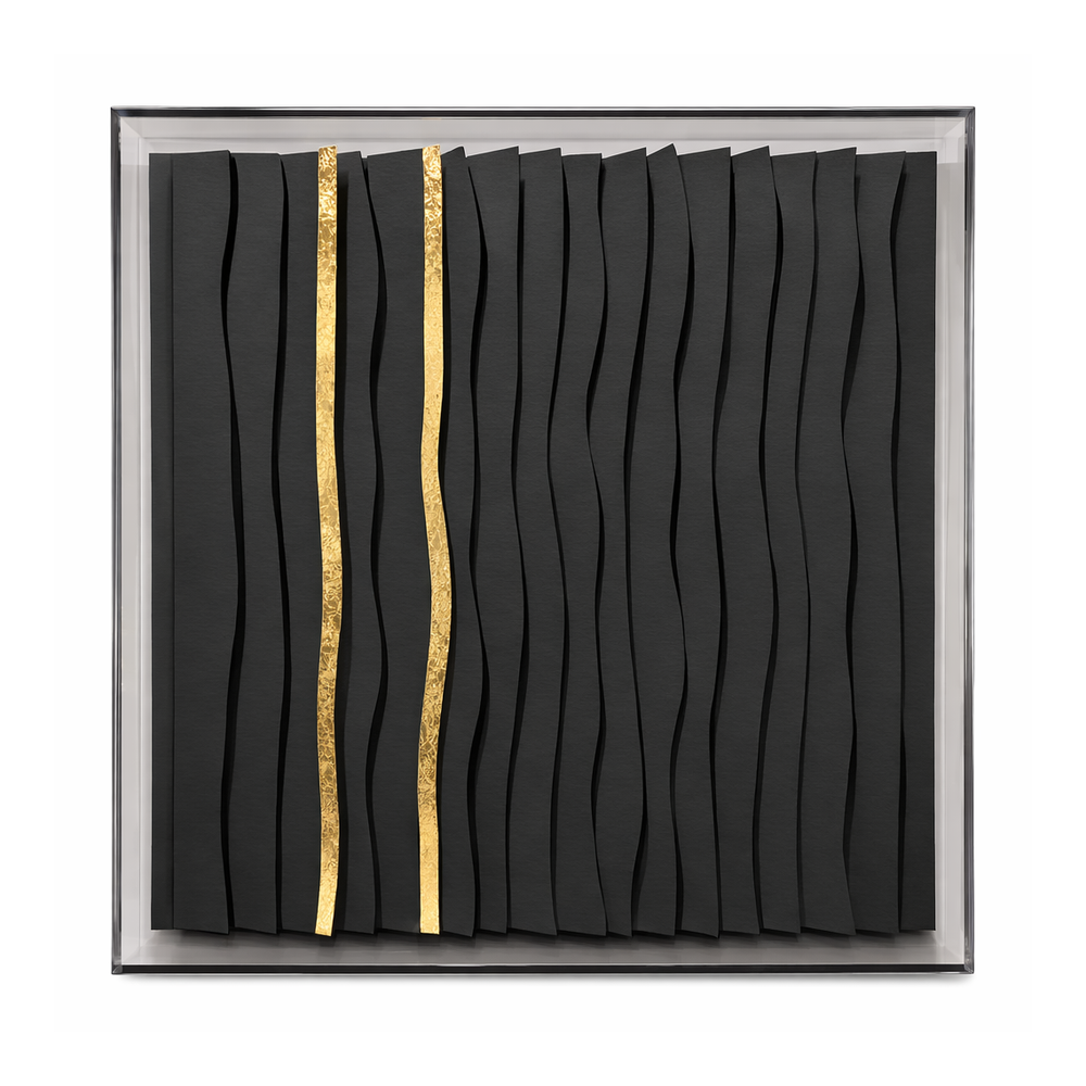 WAVES 020C - BLACK - ACRYLIC BOX