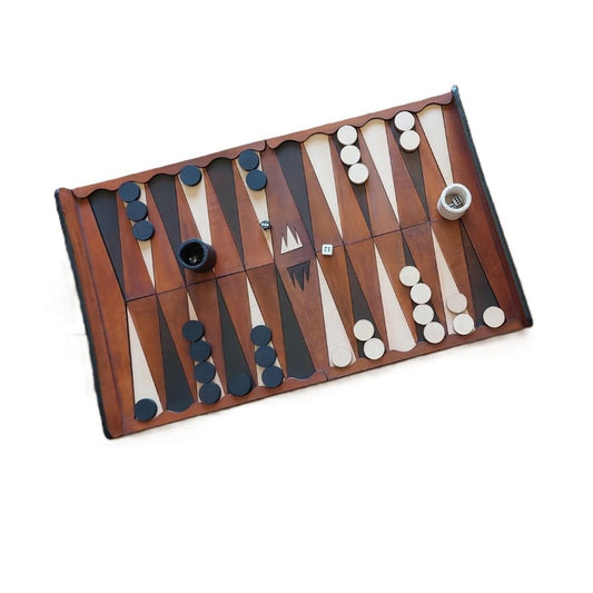 WT - BACKGAMMON LEATHER GAME