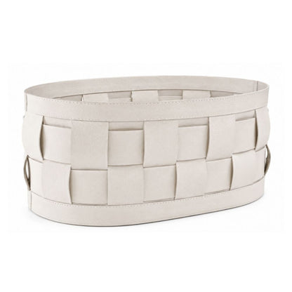 M1 - LEATHER OVAL BASKET
