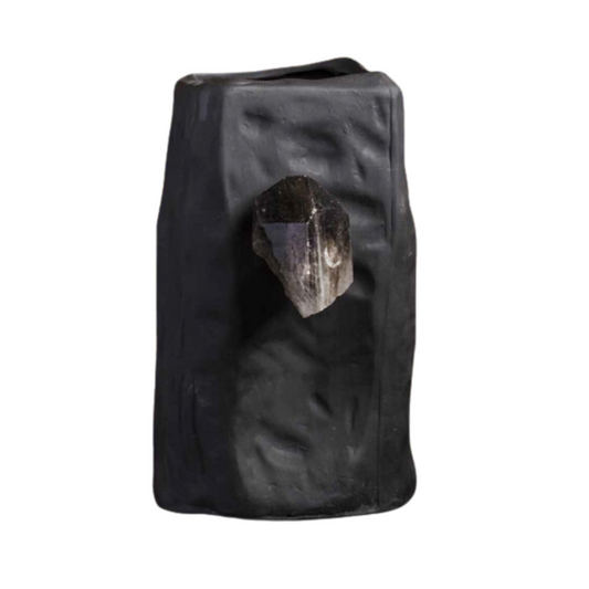 PBNQF BLACK PORCELAIN VASE