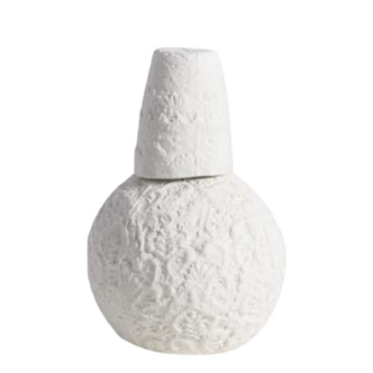 MOR PORCELAIN VASE WITH GLASS