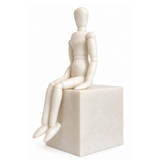 BK - MAN ON THE CUBE SCULPTURE
