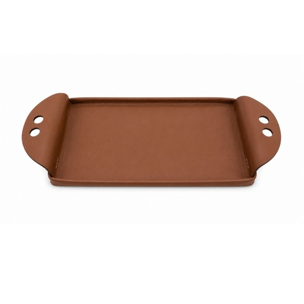 WT - RECTANGULAR LEATHER TRAY