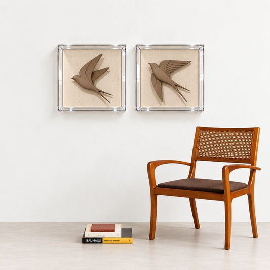 QA - SWALLOW IN THE ACRYLIC