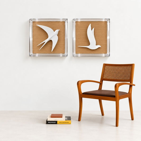 QA - SWALLOW IN THE ACRYLIC