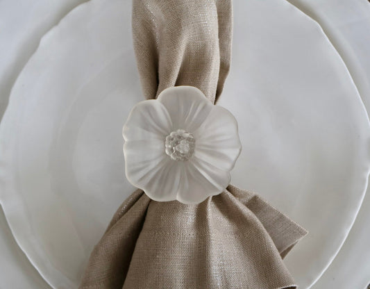 Daisy Crystal Napkin Ring / Set of 4