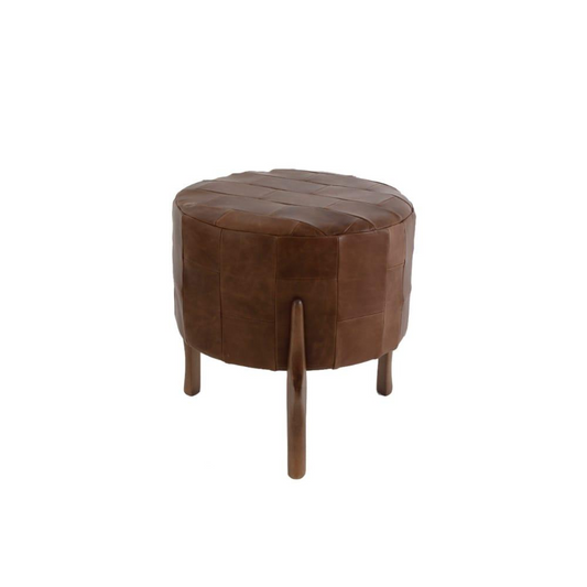 MIX STOOL / WALNUT / COFFEE LEATHER