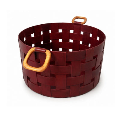 WT - TRAMADO LEATHER BASKET