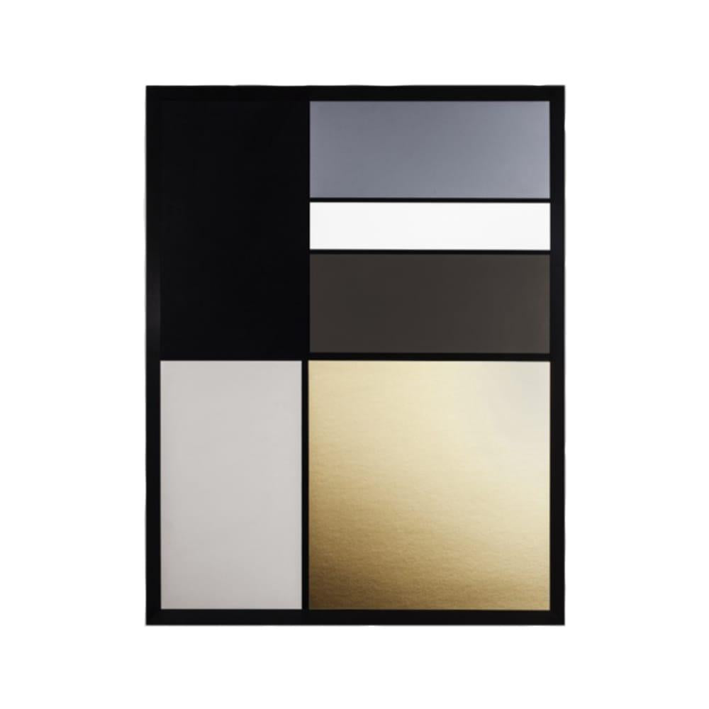 PASSEPARTOUT GOLD COMPOSITION / 84 X 41 / ALUMINUM BLACK FRAME