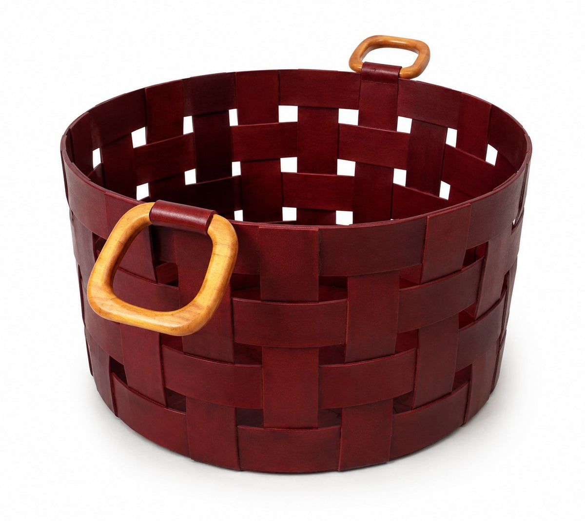 WT - TRAMADO LEATHER BASKET