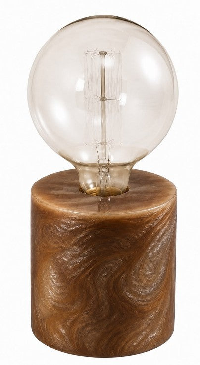 RESIN ROUND TABLE LAMP / 0604 / BROWN