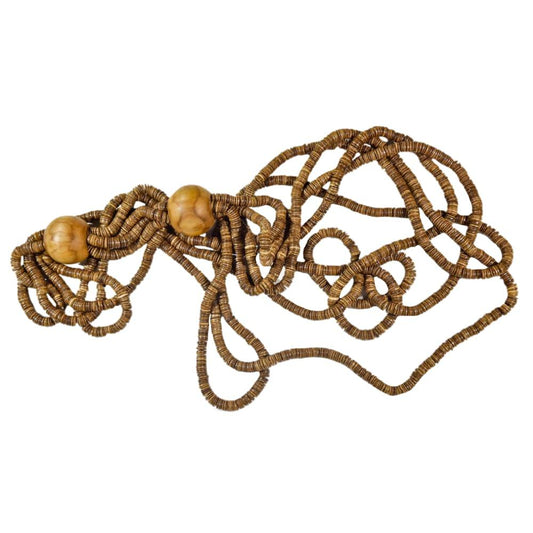 M5 - COCONUT TWO SPHERES NECKLACE