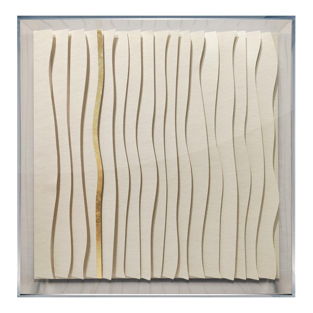 WAVES 019C - WHITE - ACRYLIC BOX