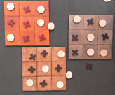 TIC TAC TOE LEATHER GAME