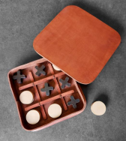 TIC TAC TOE BOX LEATHER GAME