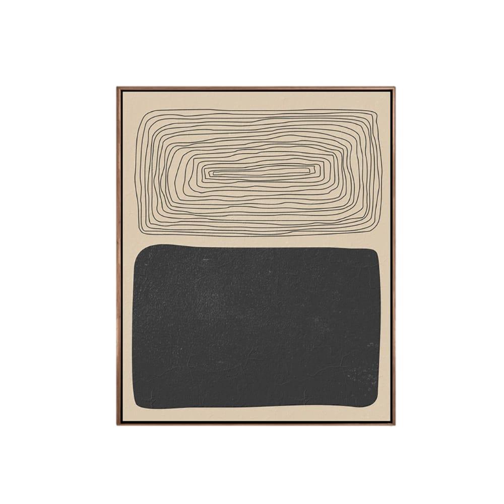 BOHO 50A PRINT ON CANVAS / WOOD FRAME /  53 X 63