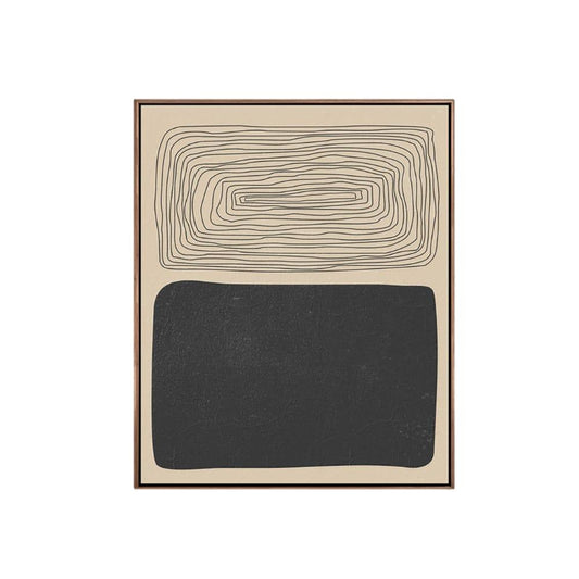 BOHO 50A PRINT ON CANVAS / WOOD FRAME /  53 X 63