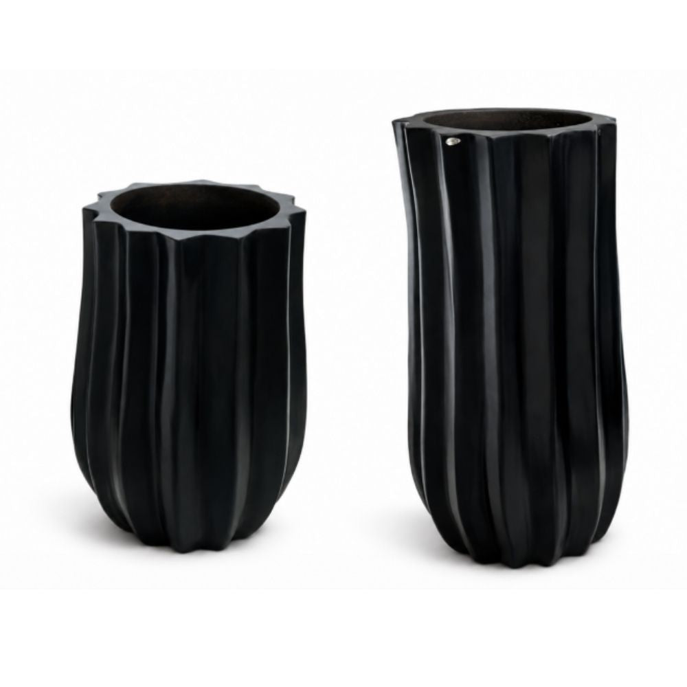 INDO - CARVED SCALLOP PLANTER